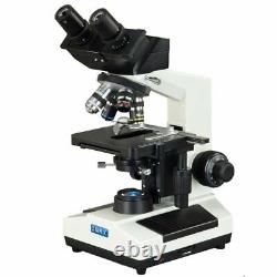 OMAX 40-2000X Darkfield Compound LED Microscope 3.0MP Camera+100X PLAN Objective