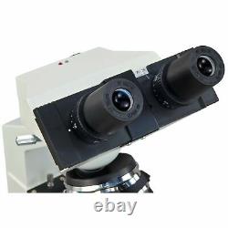 OMAX 40X-2000X 1.3MP Digital Compound LED Binocular Microscope + Slides + Covers