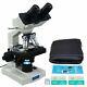 Omax 40x-2000x Binocular Compound Led Microscope+case+slides+covers+lens Paper