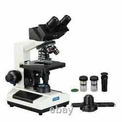 OMAX 40X-2000X Brightfield & Phase Contrast Compound LED Microscope+3MP Camera