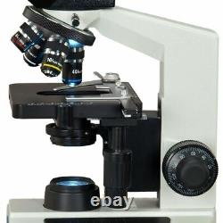 OMAX 40X-2500X Binocular Compound LED Microscope+Built-in 3MP USB Digital Camera