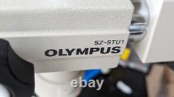 Olympus Microscope SZ- 40 + SZ STB1 E-Arm + SZ-STU1 Microscope with Boom Stand