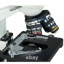 Omax 40X-2000X Compound 1.3MP Digital Microscope +Case+Slides+Covers+Lens Paper
