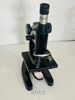 Physical laboratory binocular medical microscope for lab student. Edufab