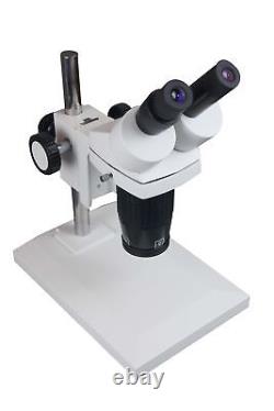 Radical 20x-40x 100mm/4 WD Professional Binocular Stereo Microscope Flat Stand