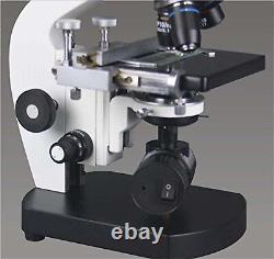 Radical 2500x Binocular Compound Biology LED Battery Backup Microscope Slide Kit