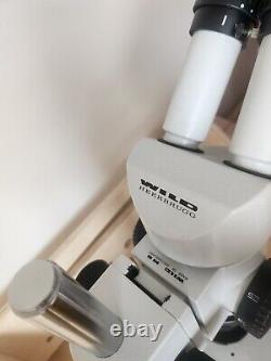 Wild M8 Heerbrugg Stereo Microscope with illuminated Stand